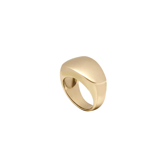 Cool As Ice Ring - Gold Plated Sterling Silver