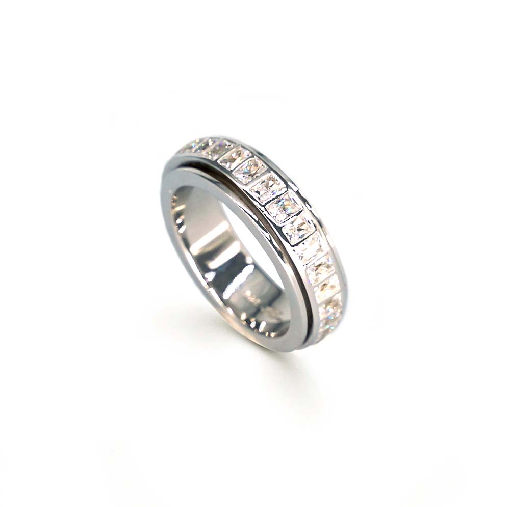 Wheel of Fortune Ring - Rhodium Plated Sterling Silver