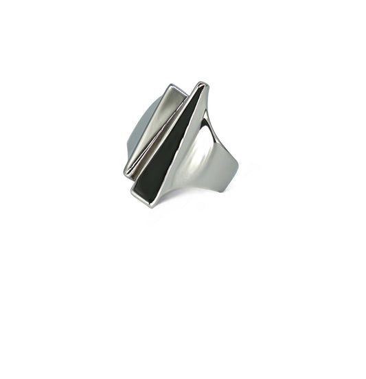 Swing Ring - Rhodium Plated Sterling Silver