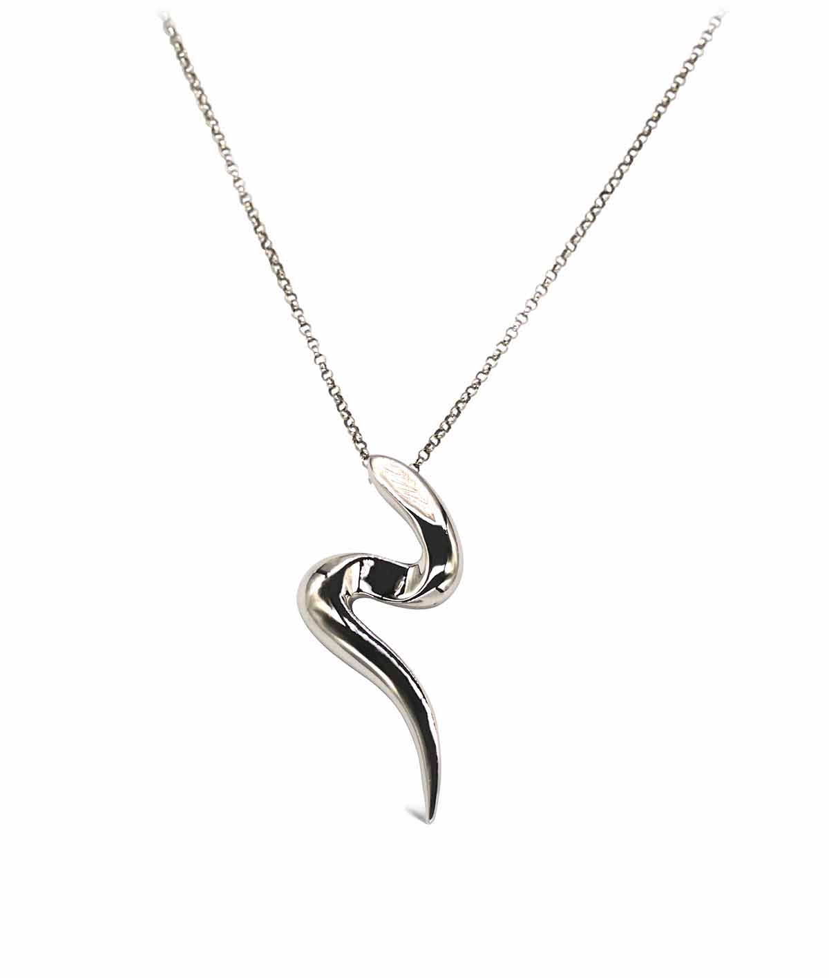 Catch Me If You Can Necklace - Rhodium Plated Sterling Silver