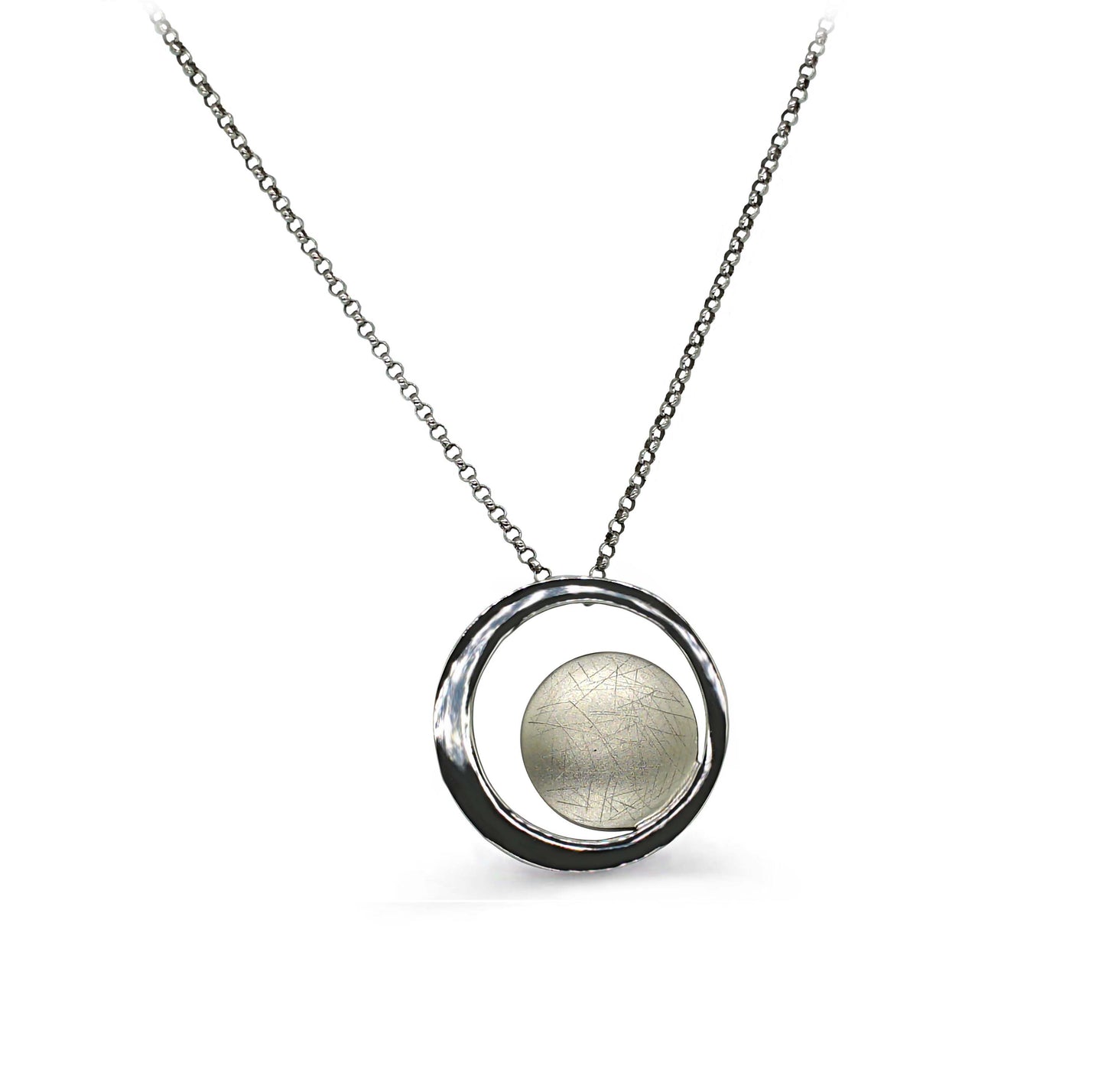 My Sun, My Moon and All My Stars Necklace - Rhodium Plated Sterling Silver
