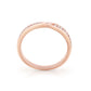 the Stone Sparkle Ring -  Rose Gold Plated Sterling Silver