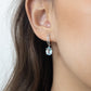 the Stone Sparkle Earrings - 18K Gold Plated Sterling Silver with London Blue Topaz