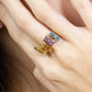Wow! She dares that Ring - Sky Blue Topaz