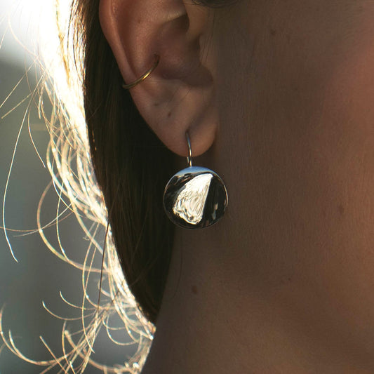 Dawn Earrings - Rhodium plated sterling silver