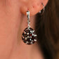 Myth Of A Constellation Earrings - Rhodium Plated Sterling Silver with Natural Garnet