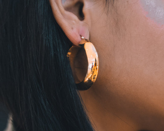 Core of Attention Earrings - Gold Plated Sterling Silver